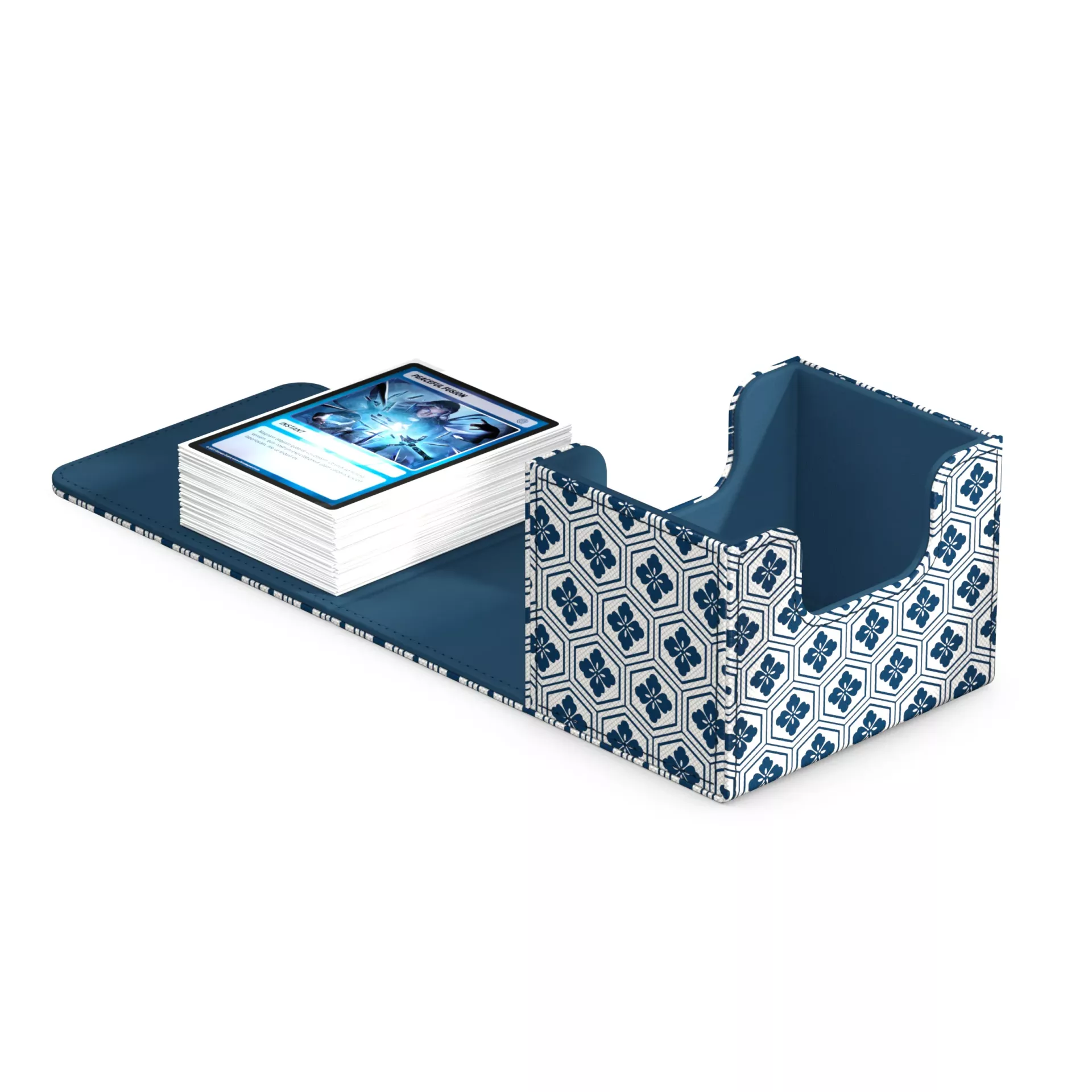 Ultimate Guard: Deck Box Sidewinder 100+ Xenoskin Shogun's Journey - Kikko (White/Blue)