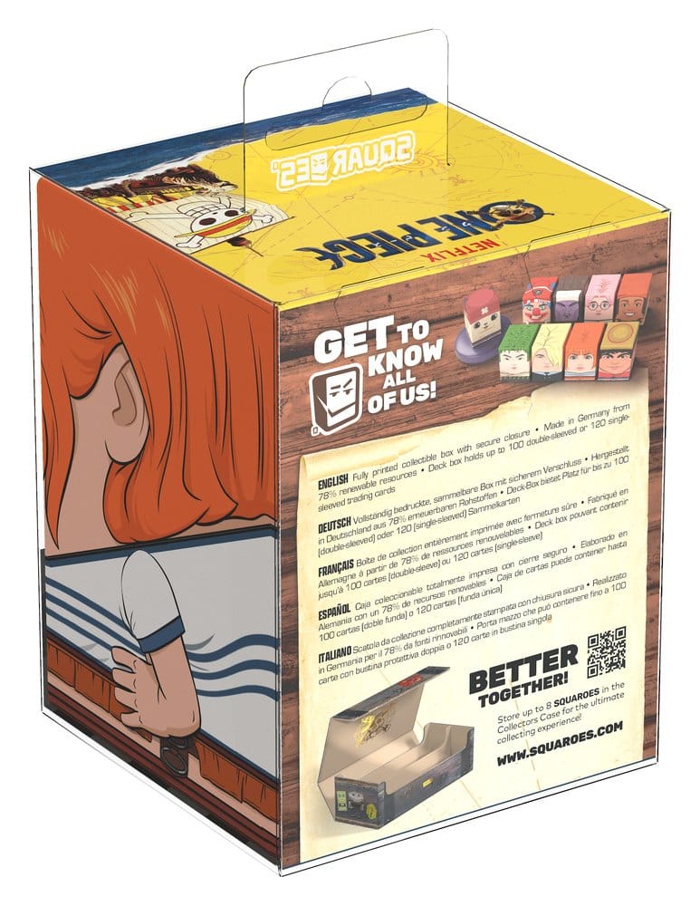 Ultimate Guard: Deckbox Squaroes One Piece Live Action - Nami OP002 Spielzeug, Kartenspiel, Square Game, Deckbox, Kollektion