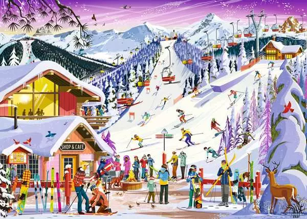 Schneesport, Skifahren, Skigebiet, Skihütte, Schnee Landschaft