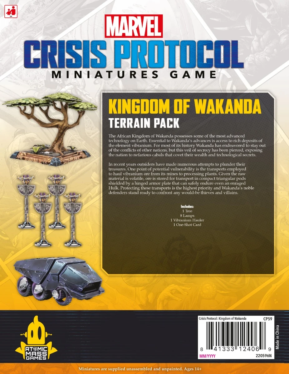 Marvel Crisis Protocol: Kingdom of Wakanda Terrain Pack Marvel Crisis Protocol: Kingdom of Wakanda Terrain Pack