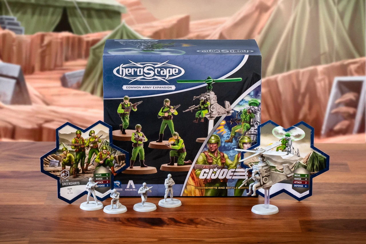 G.I. JOE Heroscape: Greenshirts and Battle Copter Army Expansion