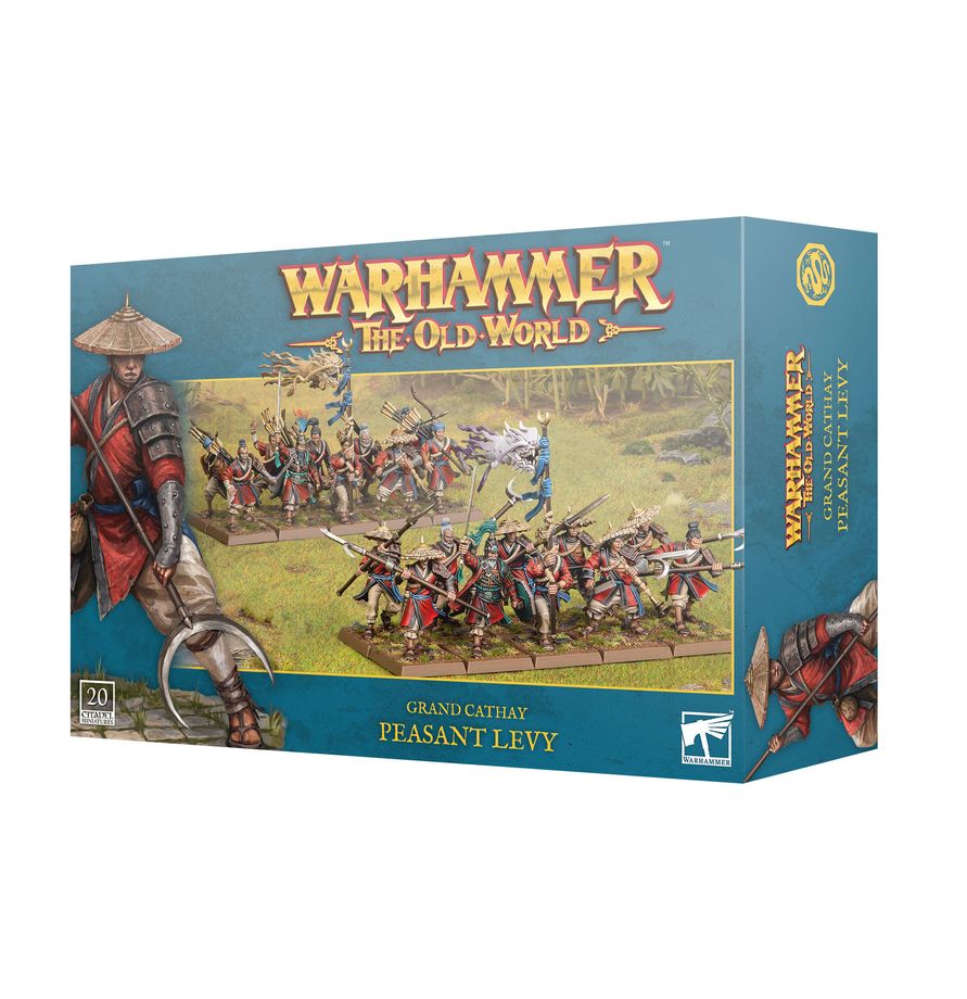 Warhammer: The Old World Grand Cathay - Peasent Levy miniatures, tabletop, toy soldiers, medieval, peasant levy