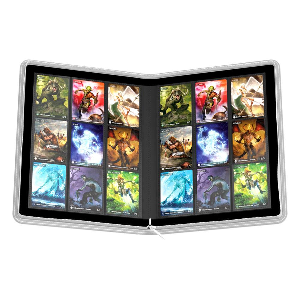 Ultimate Guard: Zipfolio Xenoskin 18-Pocket weiß kartenmappe, sammlerpaket, spielkarten, kartensammlung, wallet