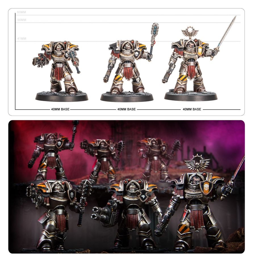 Horus Heresy: Legiones Astartes - Cataphractii Terminators with Power Mauls Roboter, Spielzeug, Person