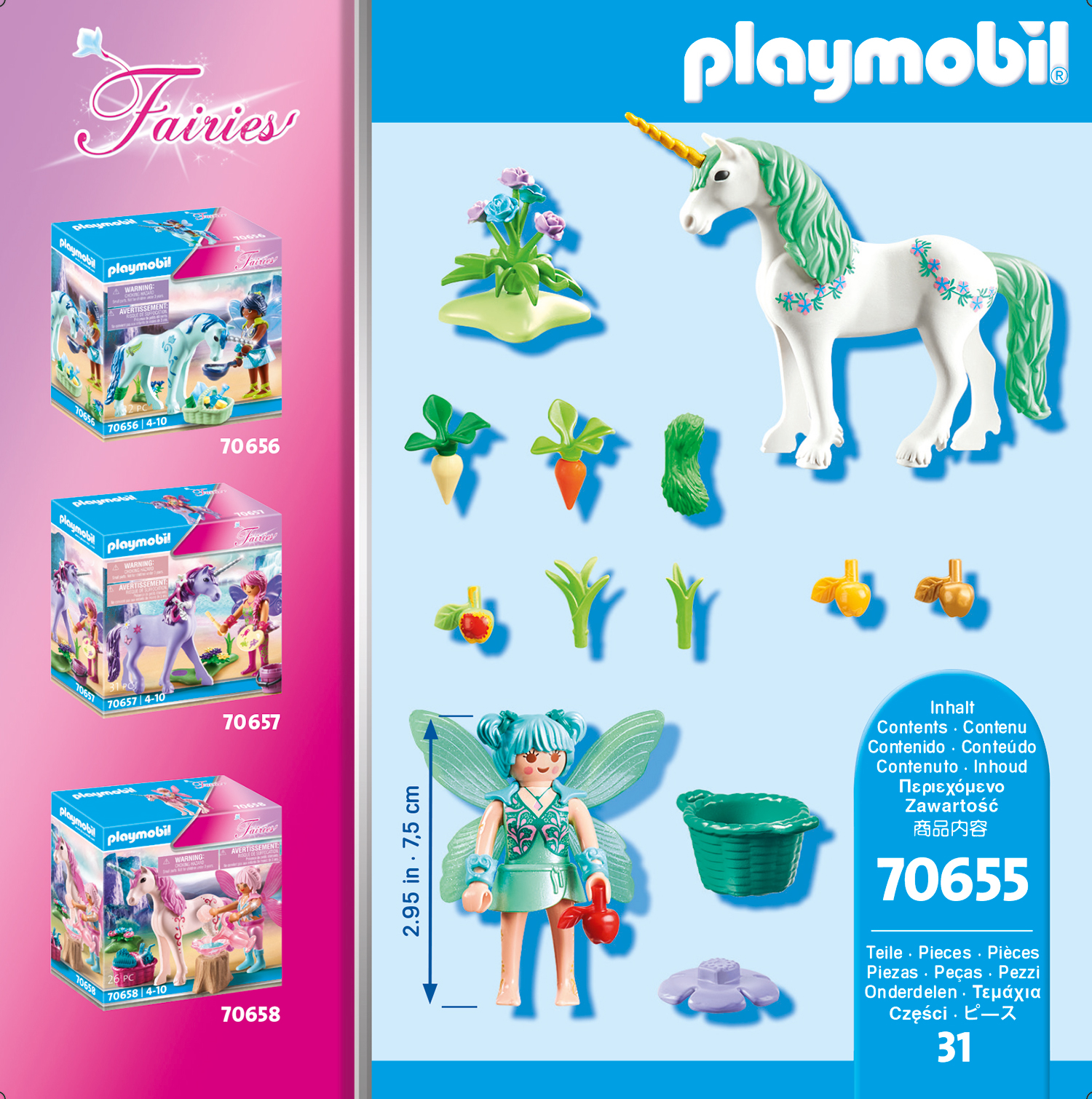 Playmobil: Fairies - Einhorn mit Fütter-Fee Playmobil: Fairies - Einhorn mit Fütter-Fee