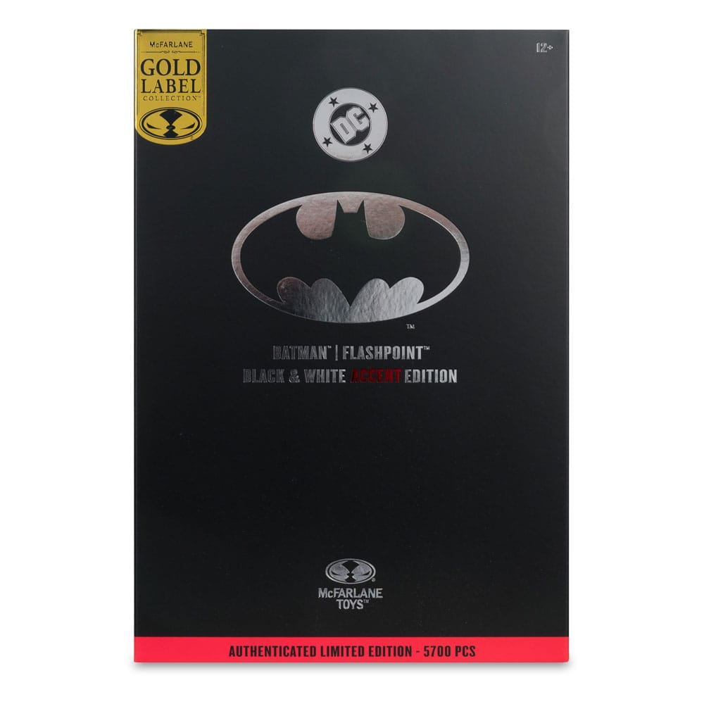 DC Multiverse AF: Batman (Flashpoint) Black & White Accent Edition Gold Label 18cm