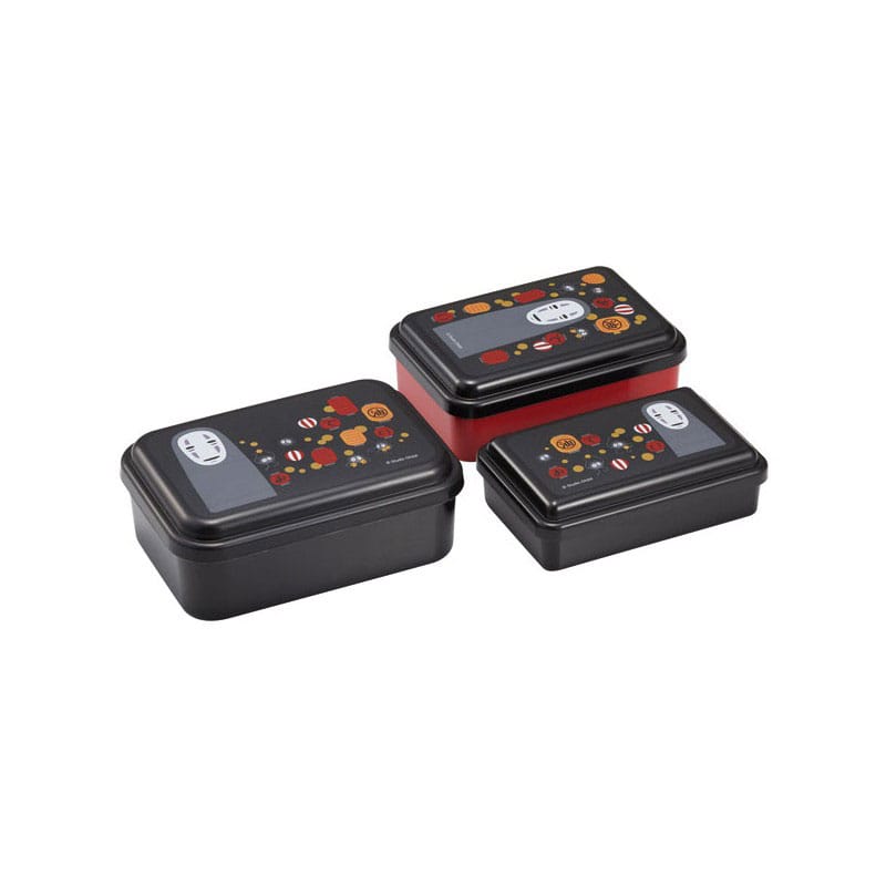 Chihiros Reise ins Zauberland: Bento Box 3er Set Ohngesicht schwarz Chihiros Reise ins Zauberland: Bento Box 3er Set Ohngesicht schwarz