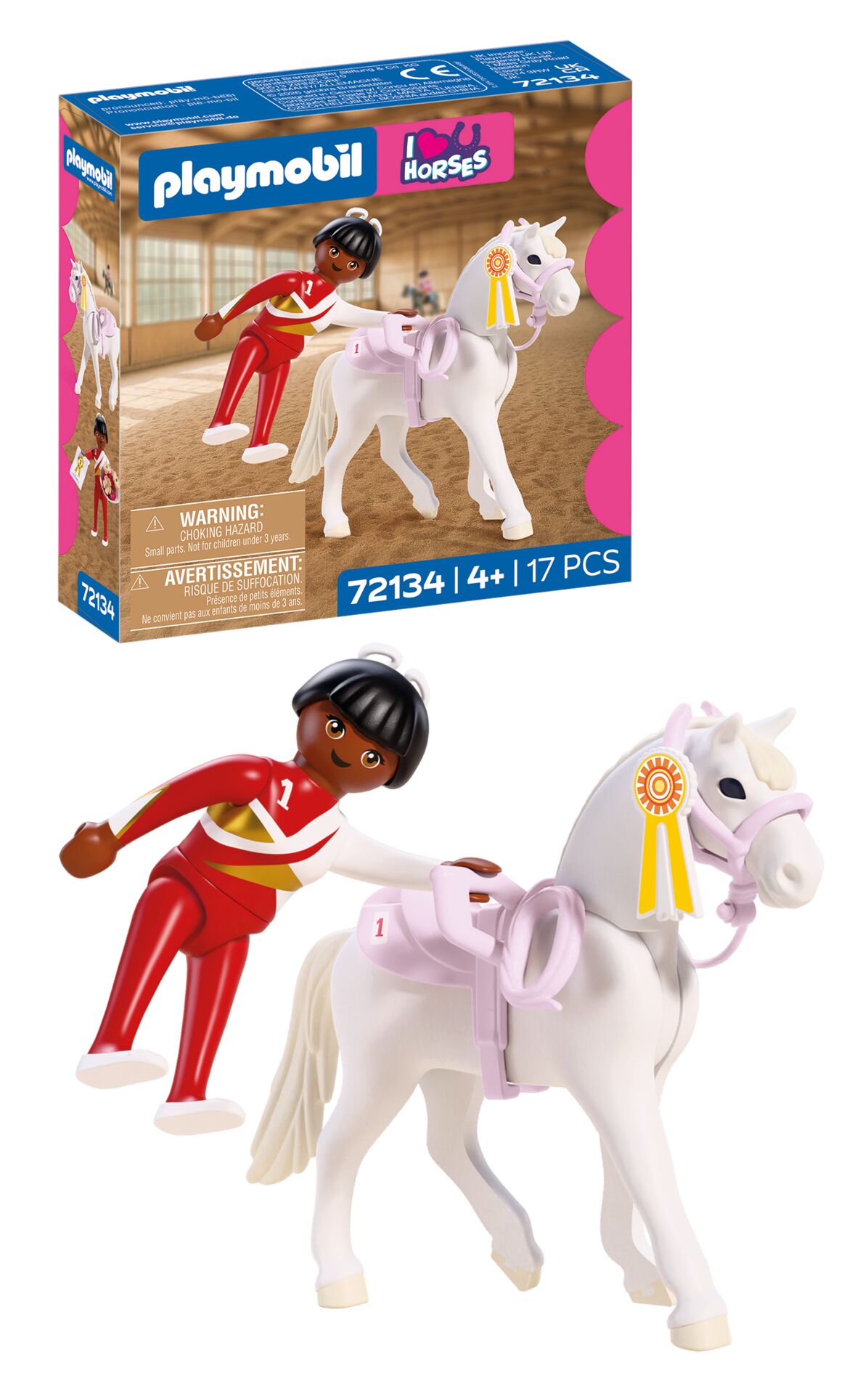 Playmobil, Pferd, Pferde-Spielzeug, Reiterfigur, 14-teiliges Set