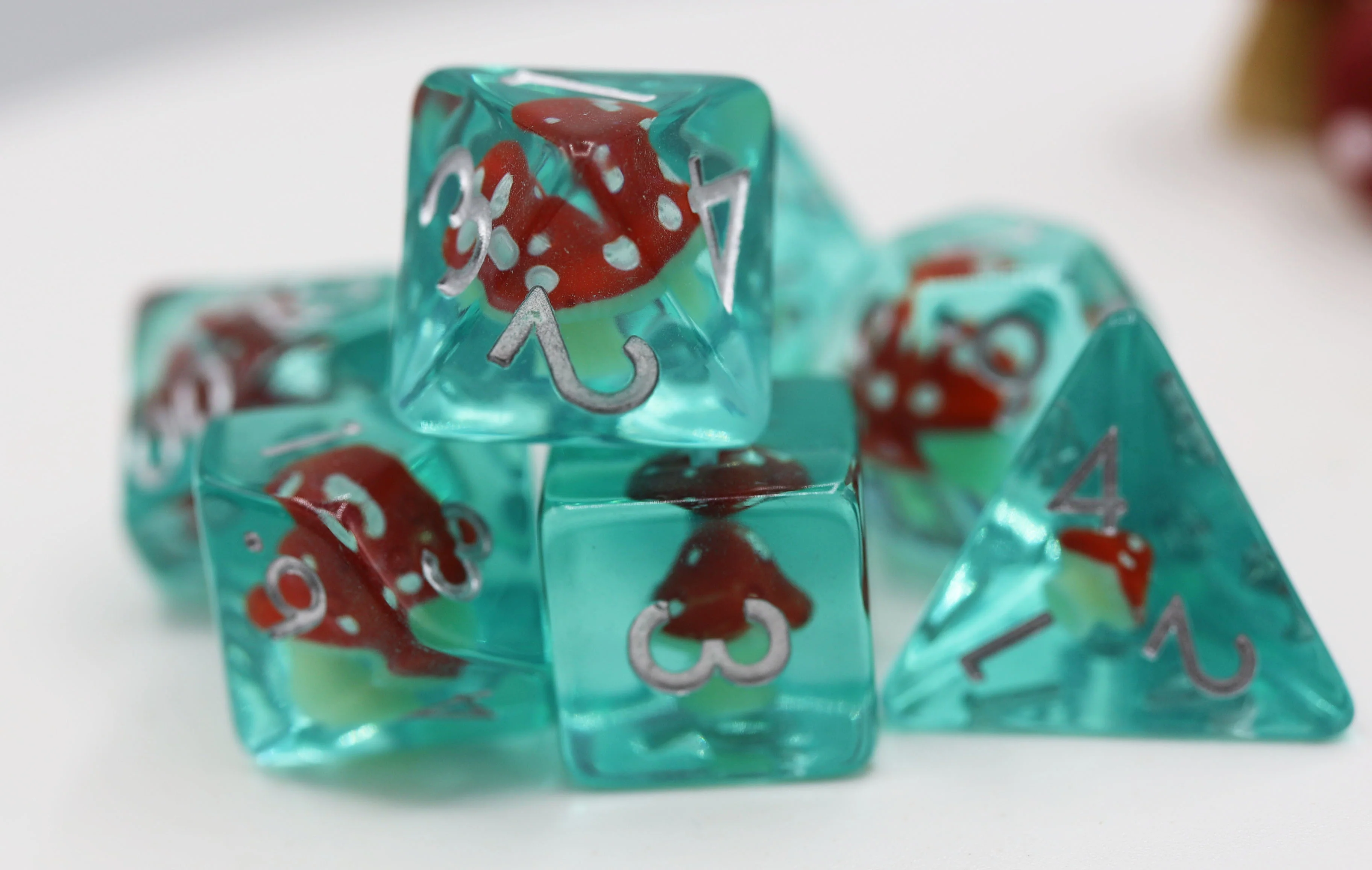 Polyhedral Dice Set: Power Up Mushroom (7)