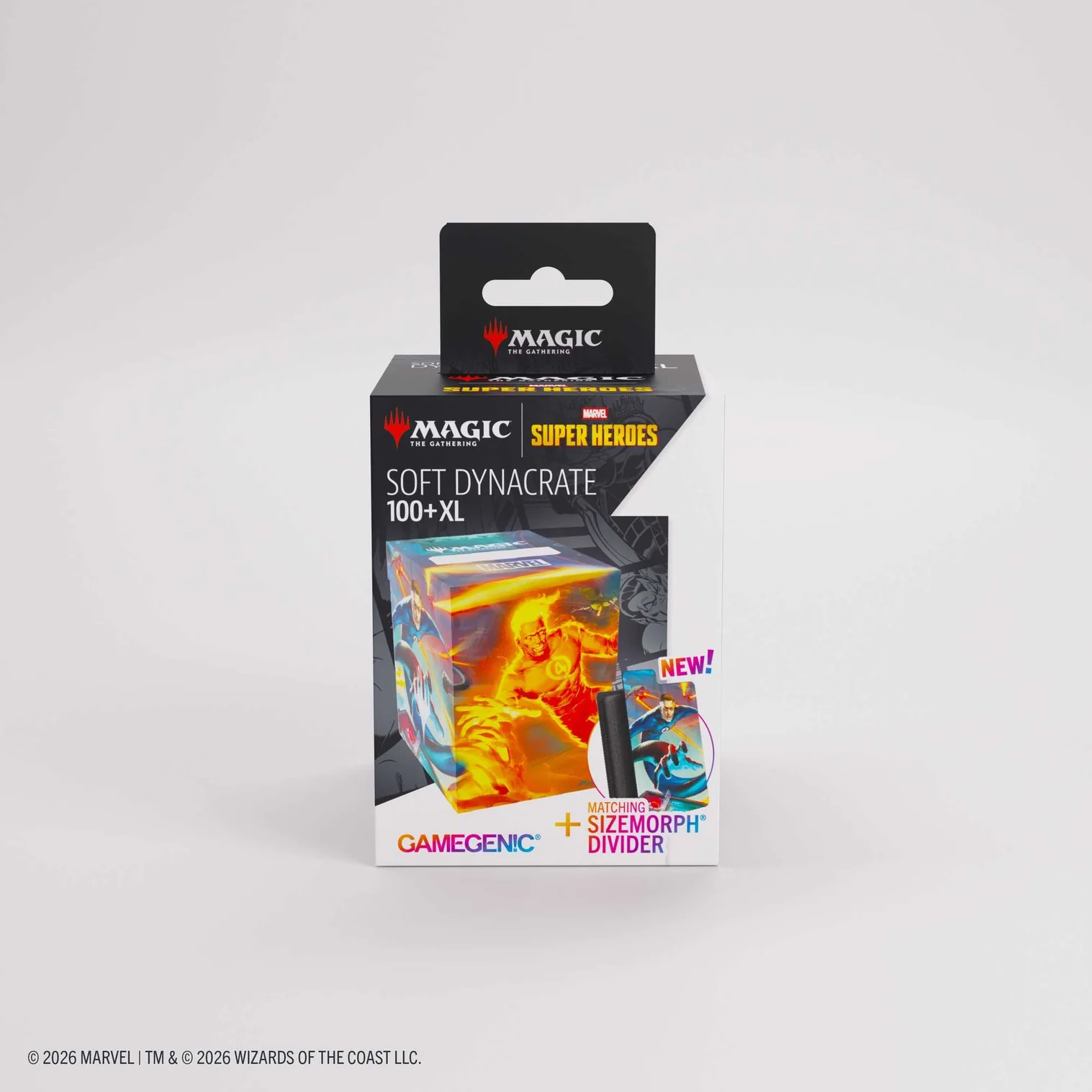 Gamegenic: Deckbox Soft Dynacrate 100+ XL Magic Marvel Superheroes - Fantastic Four Unleashed soft dynacrate, 100+ xl, magic the gathering, marvel super heroes, gamegenic divider