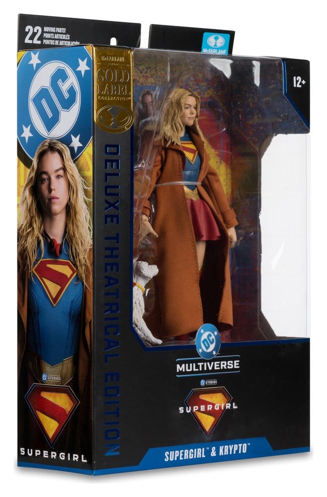 Supergirl, DC Comics, Aktionsfigur, Deluxe-Ausgabe, Krypto enthalten