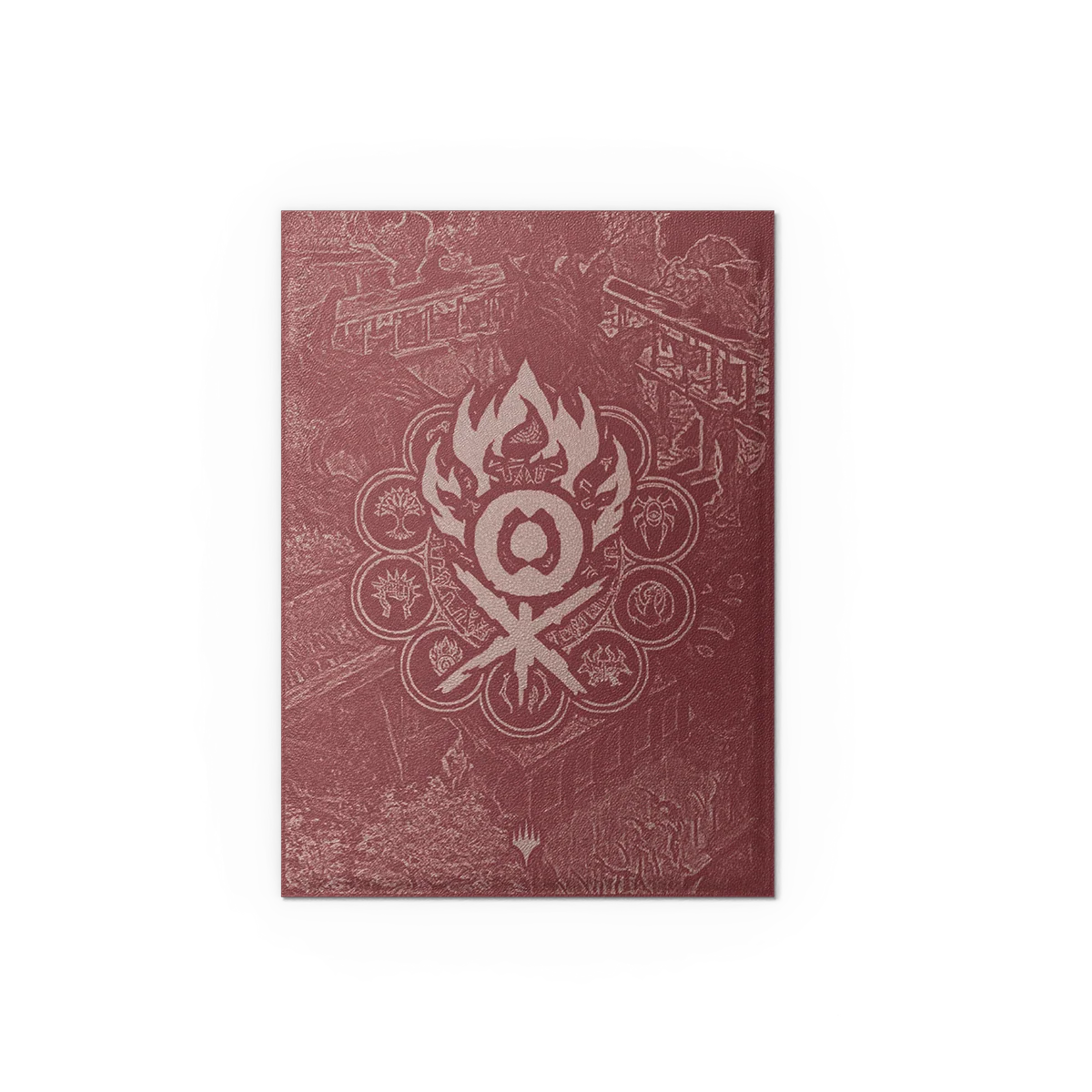 Dragon Shield: Art Sleeves Dual Matte Guildpact Series Magic - Gruul Clans card, packaging, booklet, red, symbol