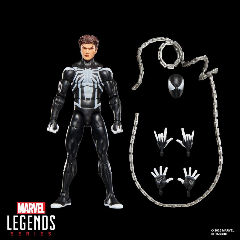 Marvel Legends AF: Retro Collection Spider-Venom 15cm Actionfigur, Spider-Man-Vergangenheit, Skelett?, Symbiont?, Kette?