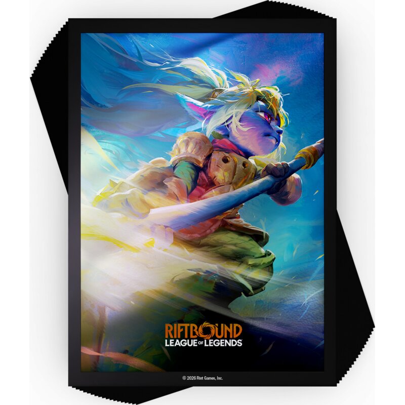 Riftbound TCG: Unleashed Art Sleeves Poppy (RB03) poster, kunstwerk, fantasy, elf, schwert