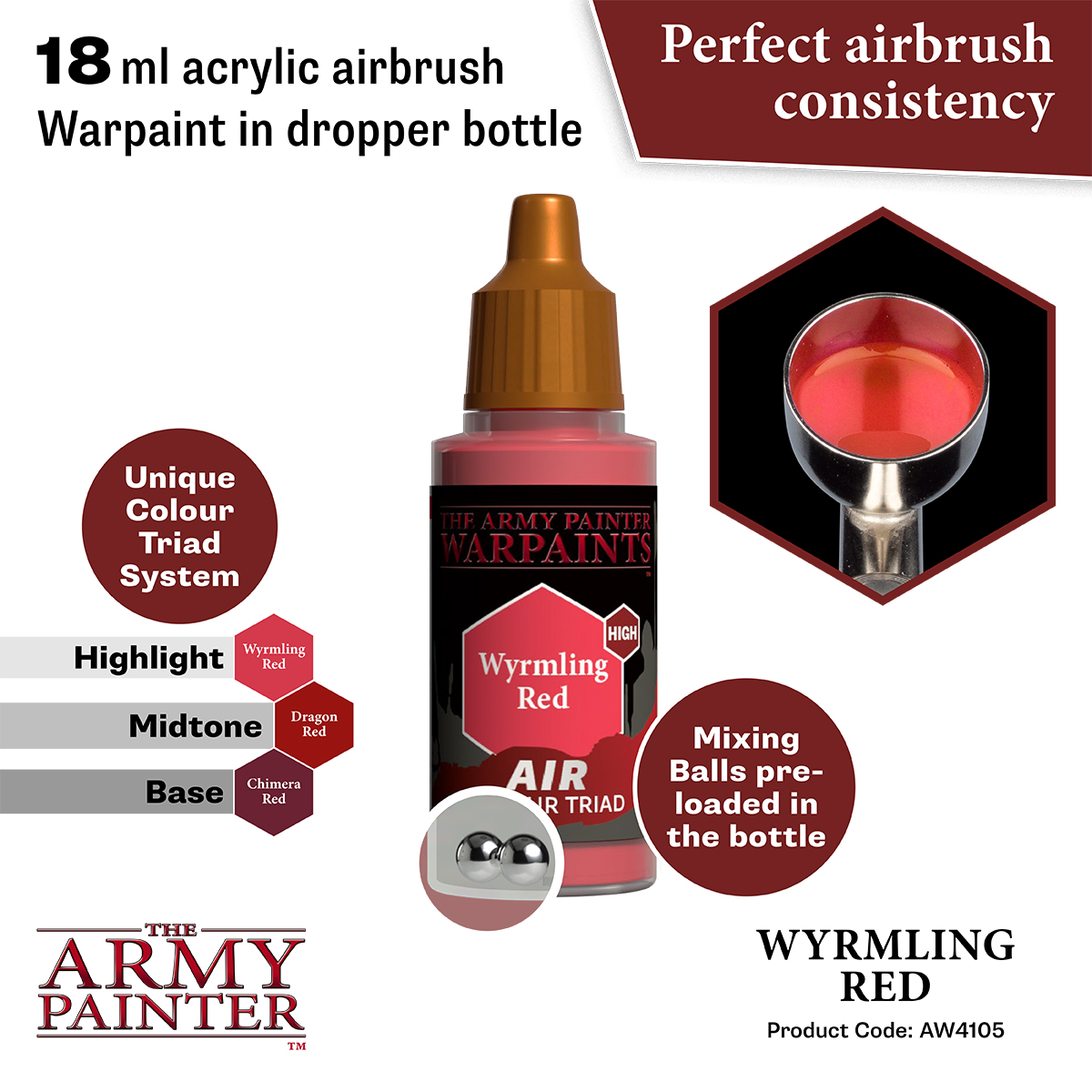 Army Painter: Air - Wyrmling Red Army Painter: Air - Wyrmling Red