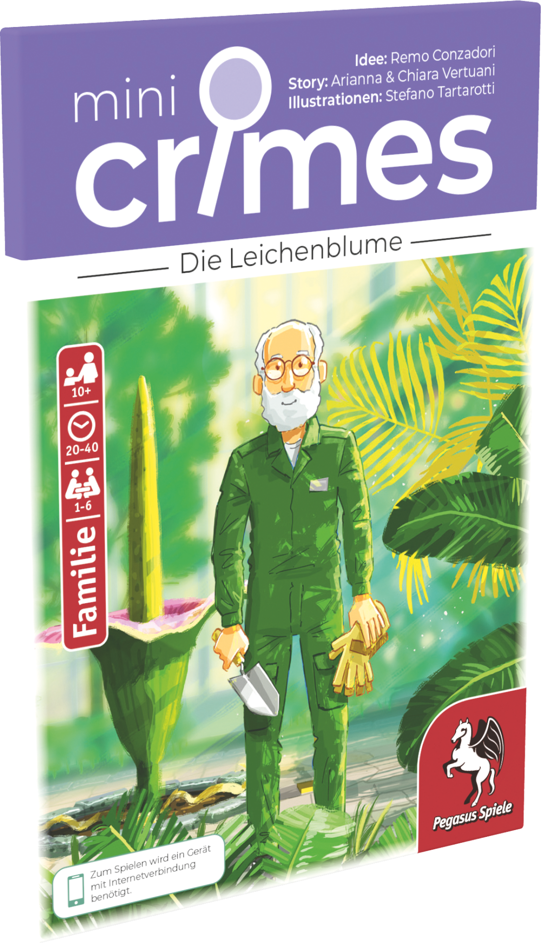 MiniCrimes - Die Leichenblume Mini Crimes, Die Leichenblume, Gartenarbeit, Griechischer Mann, Pflanzenwald