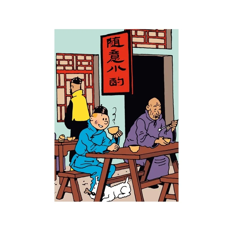 Tim & Struppi: Dokumentenhülle DIN A4 Frühstücksszene Tim & Struppi: Dokumentenhülle DIN A4 Frühstücksszene