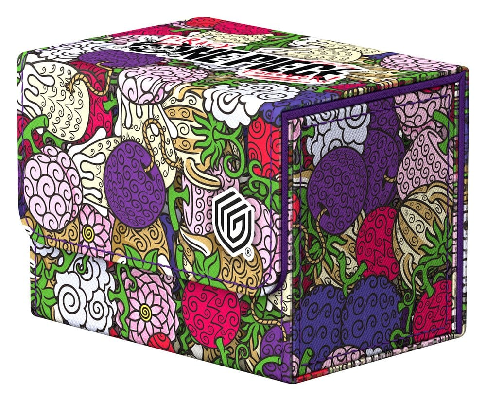Ultimate Guard: Deckbox Sidewinder 80+ Xenoskin One Piece - Devil Fruit Puzzle, Kunstbox, Muster, Farbenfroher, Schmuckbox