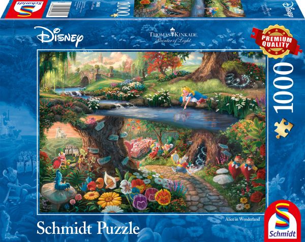 Disney, Puzzle, 1000 Teile, Alice im Wunderland, Landschaft