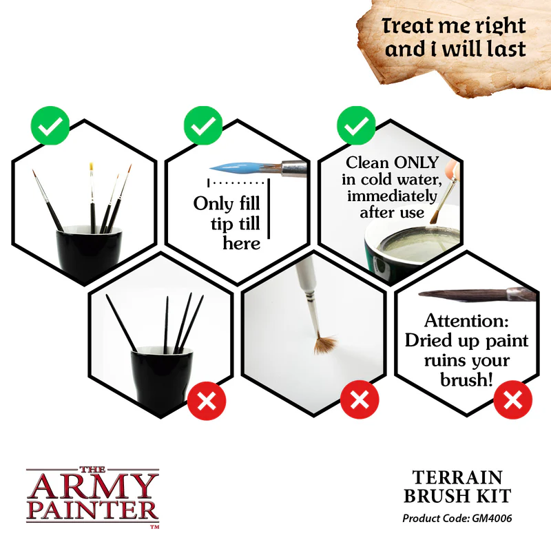 Army Painter: Gamemaster - Terrain Brush Kit Army Painter: Gamemaster - Terrain Brush Kit