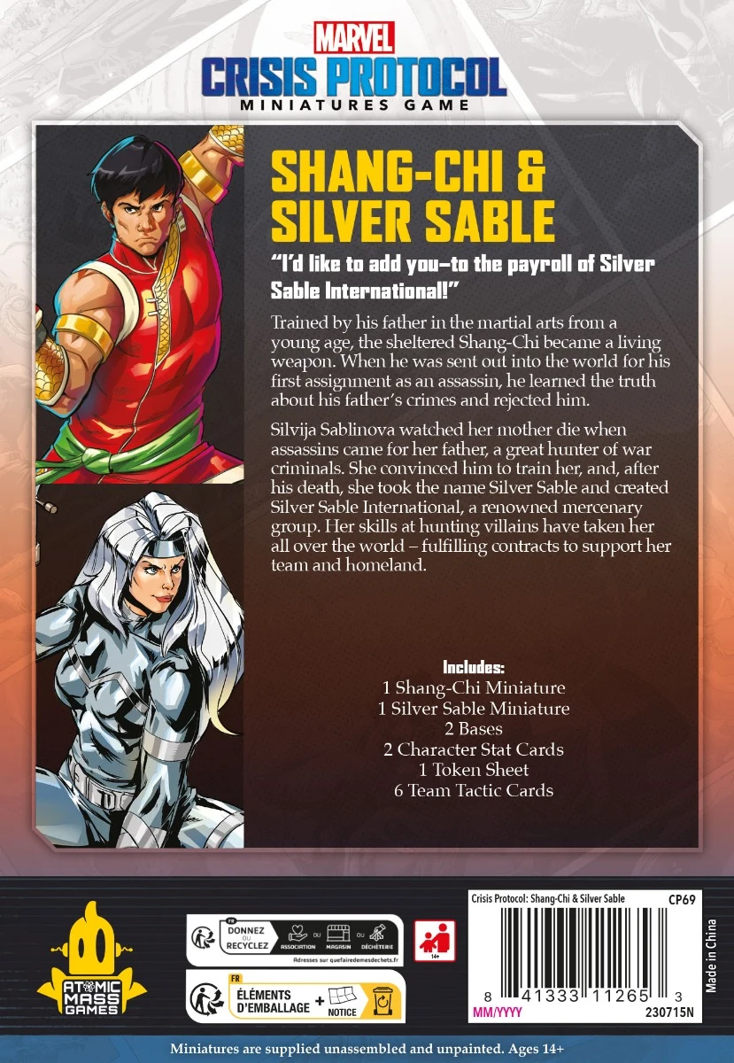 Marvel Crisis Protocol: Shang-Chi & Silver Sable Marvel Crisis Protocol: Shang-Chi & Silver Sable