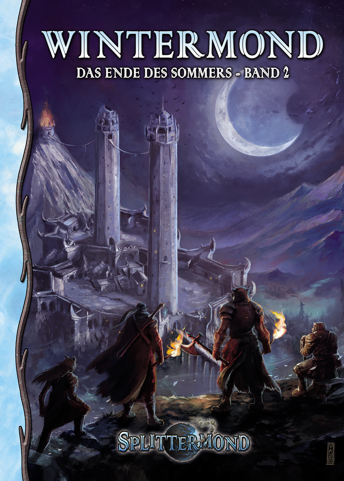 Splittermond RSP: Wintermond (Das Ende des Sommers Band 2) Schloss, Burg, Mondnacht, Krieger, Fantasy