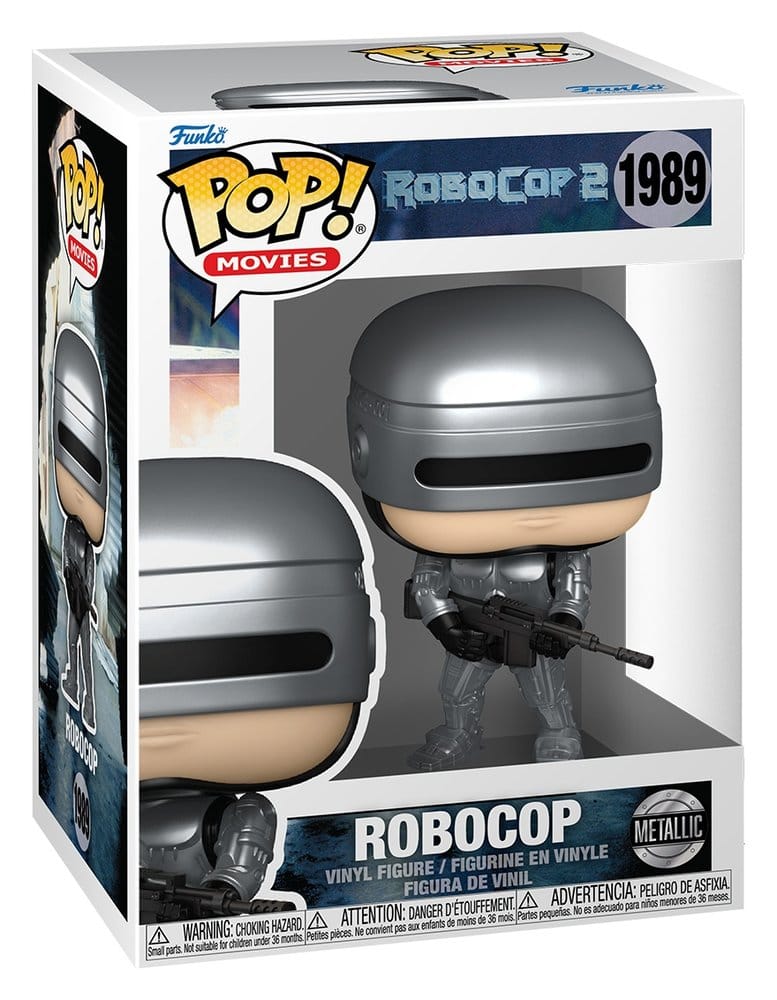 Robocop 2: POP Robocop (1989) 9cm robo, figurine, vinyl, metallisch, helm