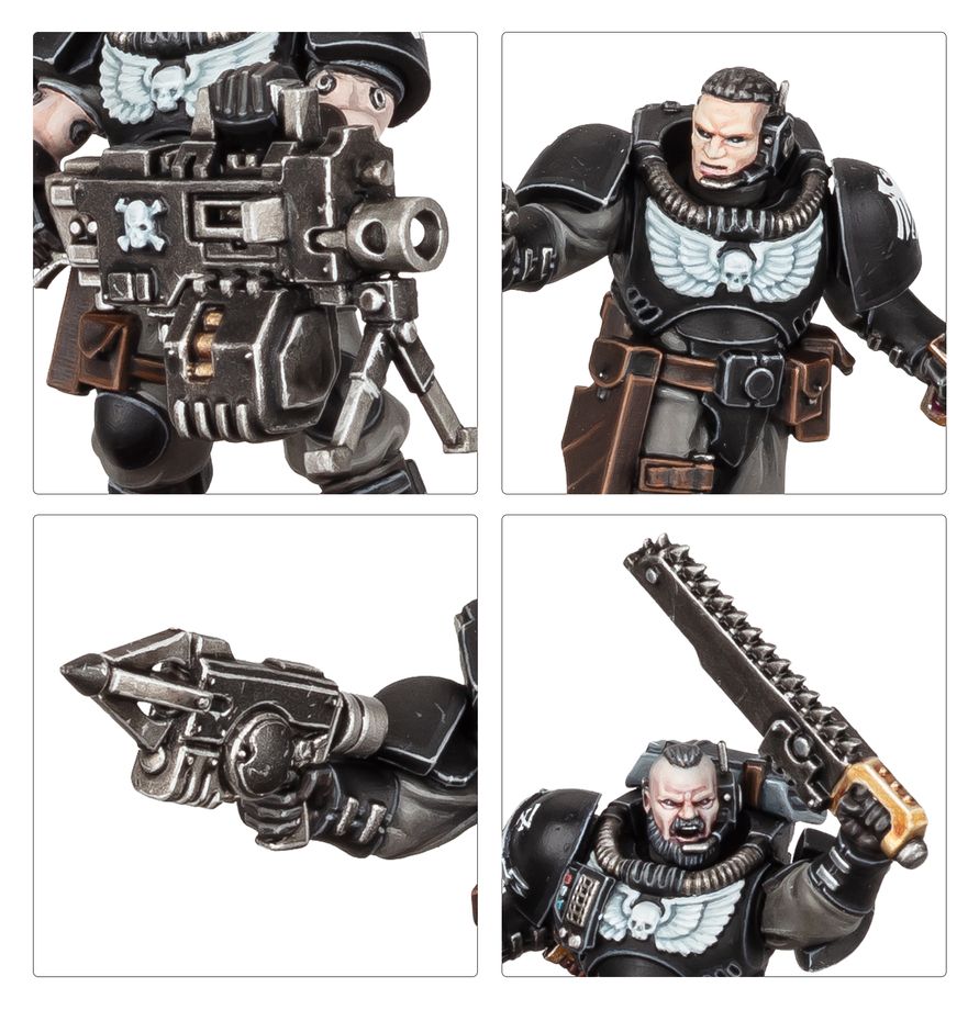 Warhammer 40k: Kill Team - Scout Squad Space Marines, Powerful, Kettensäge, Bolter, Pistole