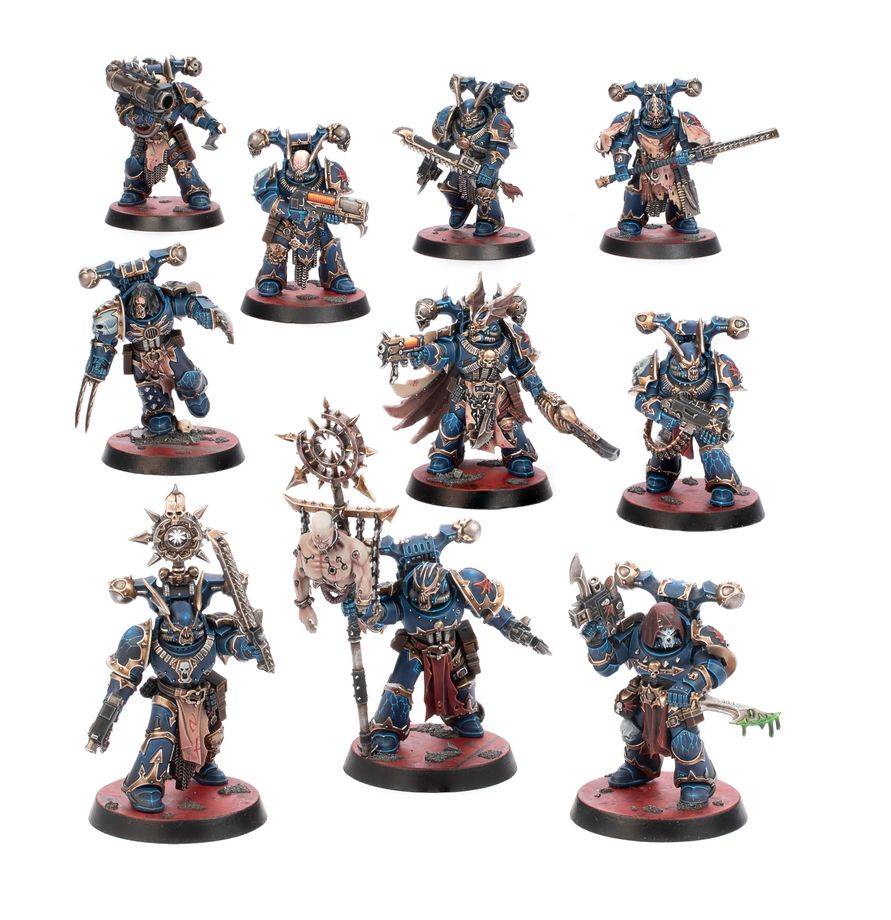 Warhammer 40k: Kill Team - Nemesis Claw Indexierbare Miniaturen, Space Marines, Blaues Armor, Puderfarbene Goldakzente, Waffenvielfalt