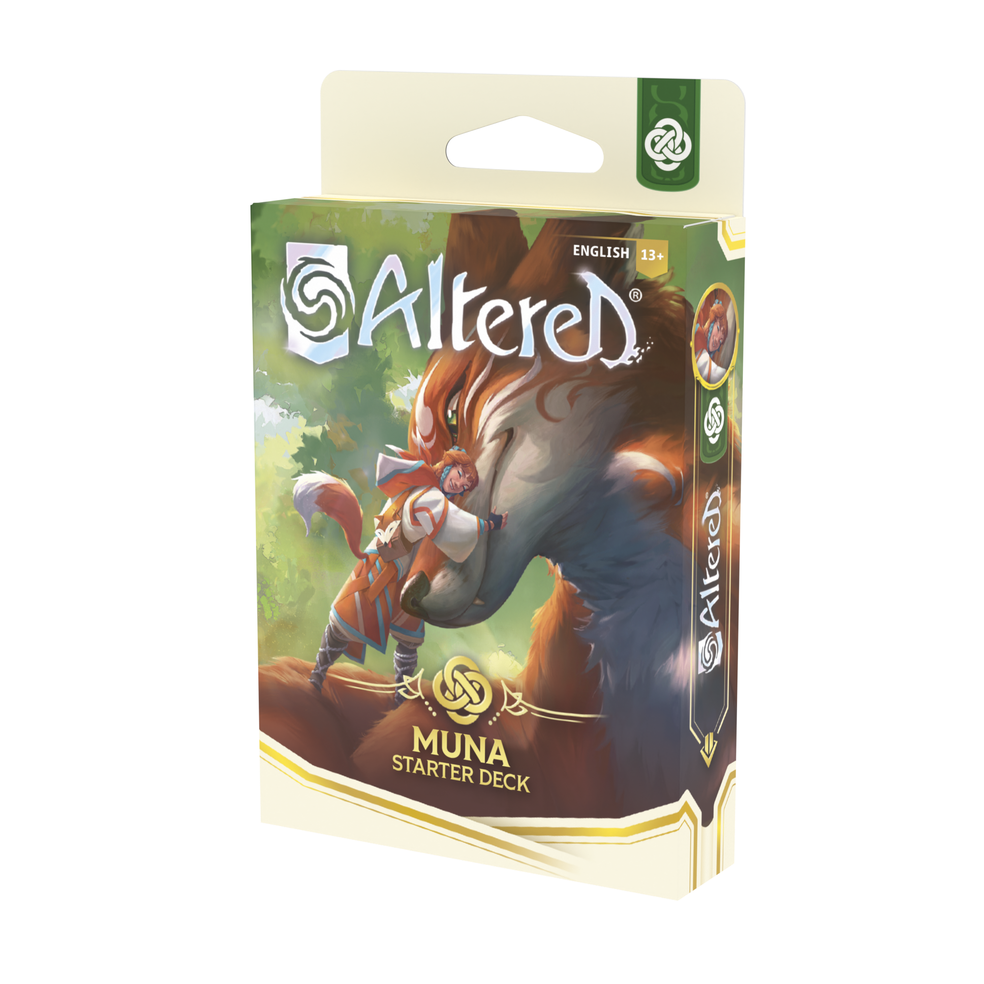 Altered TCG: Beyond the Gates Starter Deck "Muna" (Green) Altered TCG: Beyond the Gates Starter Deck "Muna" (Green)