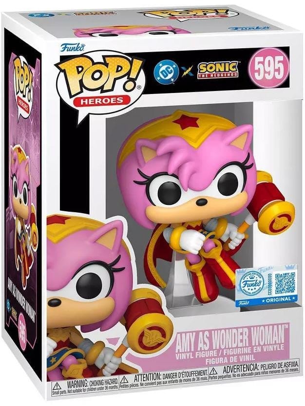 DC x Sonic: POP Amy as Wonder Woman (595) Plüsch, Spielzeug