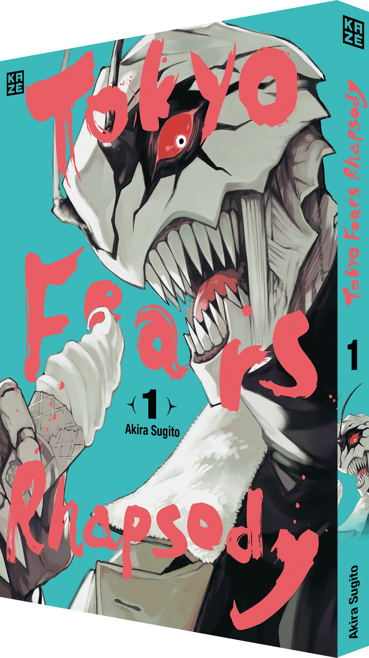 Tokyo Fears Rhapsody Bd.1 Manga, Schädel, Kampfpanzer, Roter Blick, Tierkopf