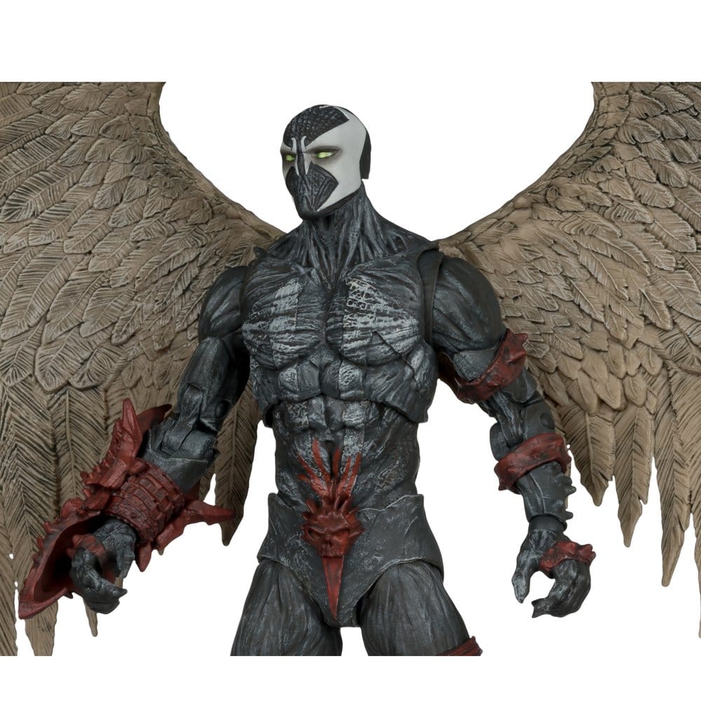 Spawn AF: Spawn Wings of Redemption 23cm figured demon, winged figure, monster humanoid, stone gray, red accents