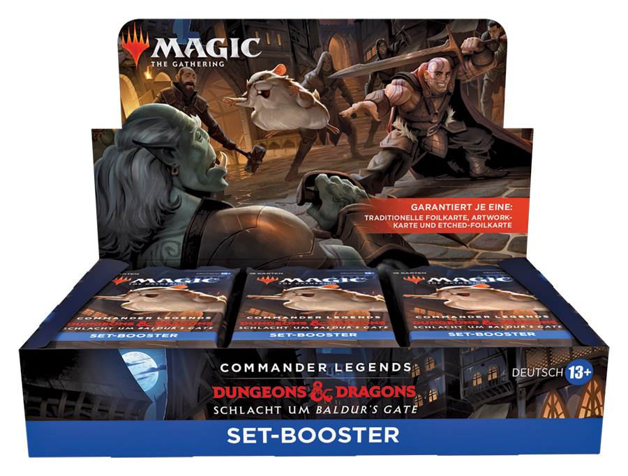 Magic CCG dt.: Commander Legends 2 - Baldurs Gate Set-Booster Display