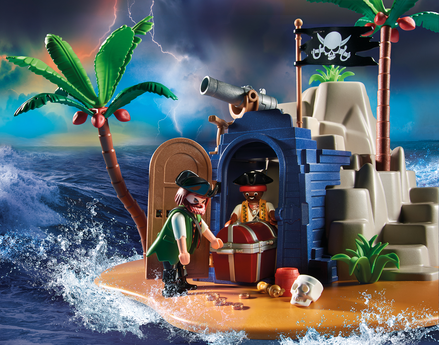 Playmobil: Pirates - Pirateninsel mit Schatzversteck