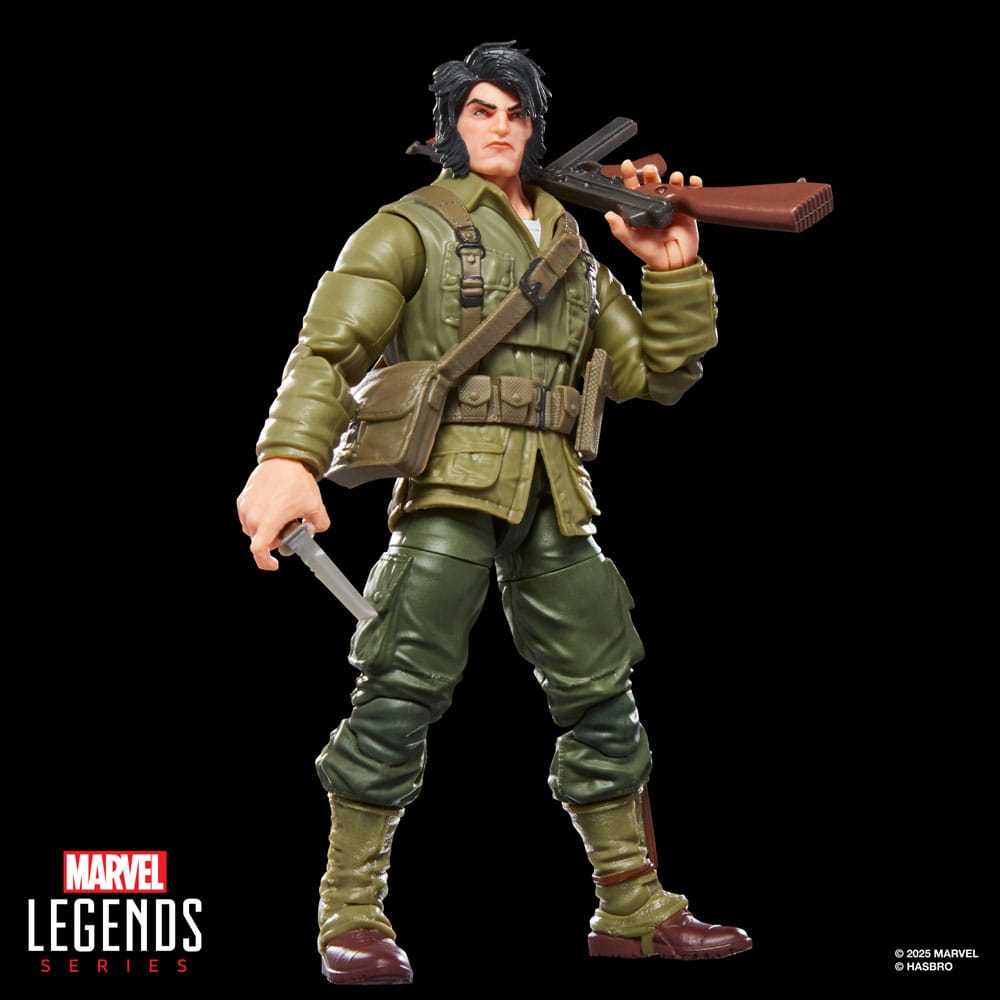 Marvel Legends AF: Wolverine - WWII Logan (BaF: Executioner) 15cm Militärisch, Militärische Uniform, Person