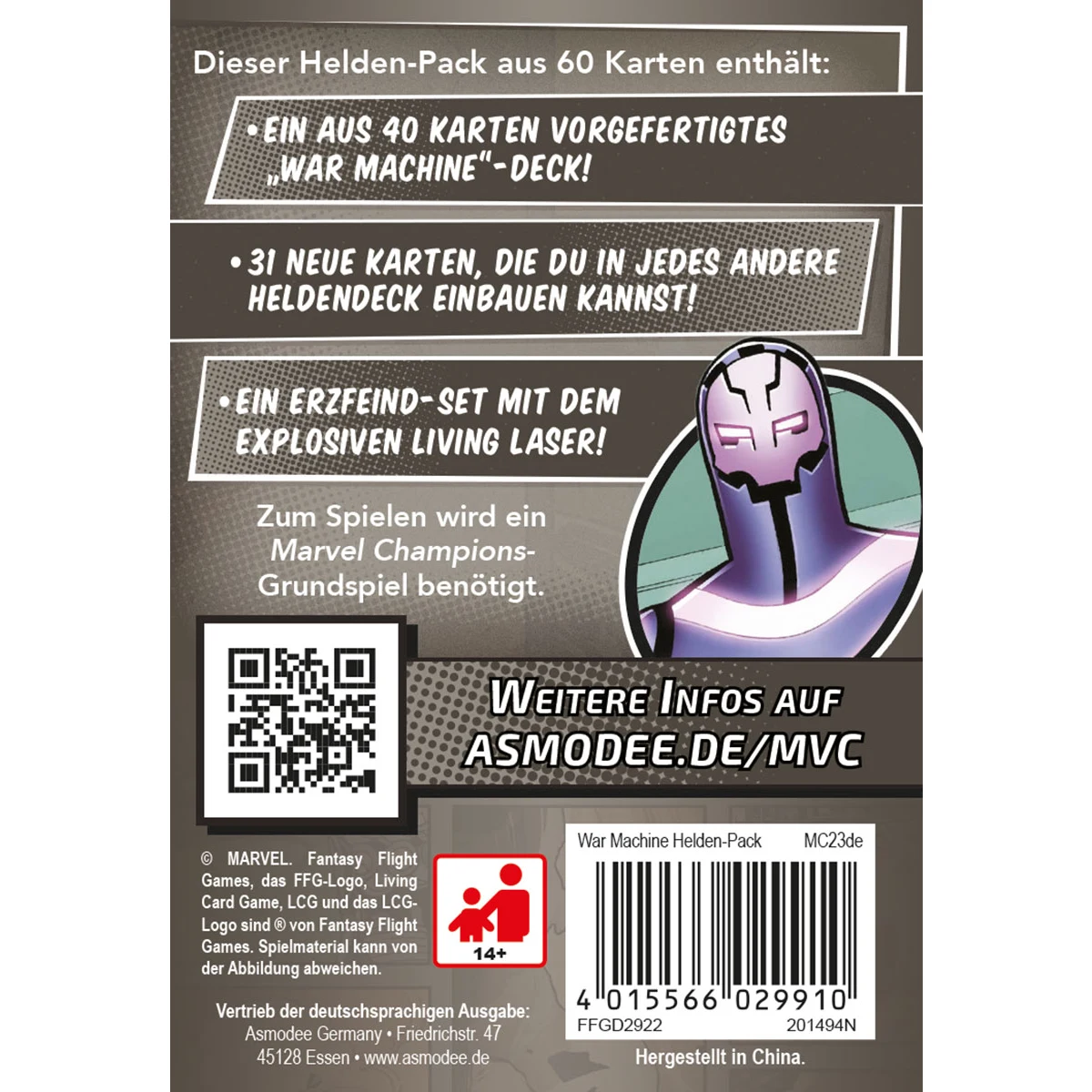 Marvel Champions LCG dt.: War Machine Helden-Pack Marvel Champions LCG dt.: War Machine Helden-Pack