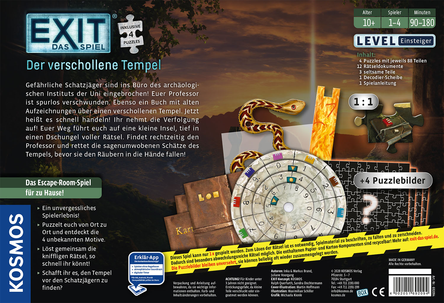 Exit: Das Spiel: Der verschollene Tempel + Puzzle Exit: Das Spiel: Der verschollene Tempel + Puzzle