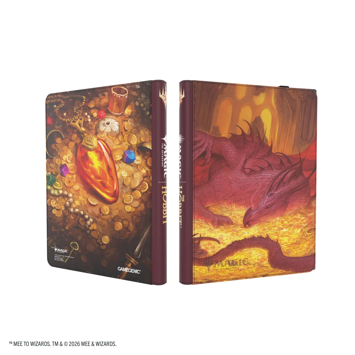Gamegenic: Magic Zip-Up Album 18-Pocket - Smaug's Mox Amber Taschenhülle, Spielkartenhülle, Magic: The Gathering, Drachen, Schatz