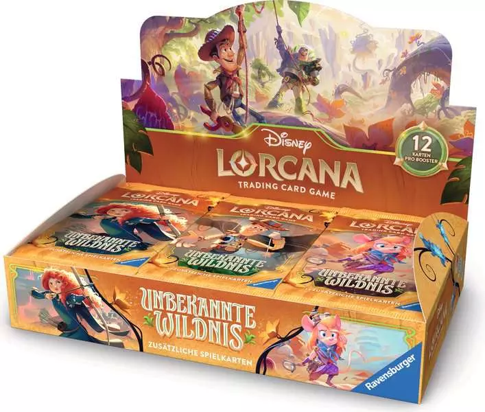 Lorcana TCG: Unbekannte Wildnis Booster Display (Kapitel 12) Lorcana TCG: Unbekannte Wildnis Booster Display (Kapitel 12)