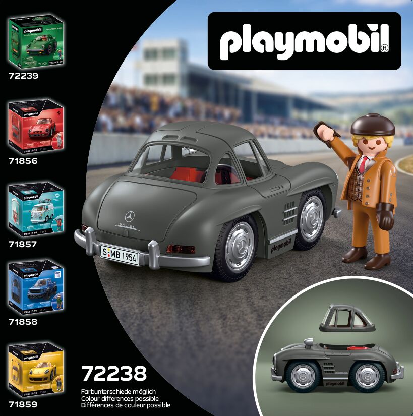 Spielzeugauto, Mercedes-Benz 300 SL, Gräflich grau, Klassiker, Miniaturauto
