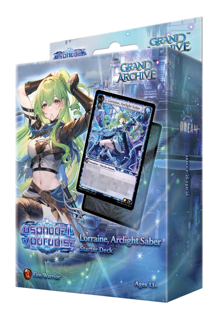 Grand Archive TCG: .asphodel/paradise Starter Deck "Lorraine, Arclight" Karte, Starter-Deck, Lorraine, Arclight Saber, Feuer/Krieger