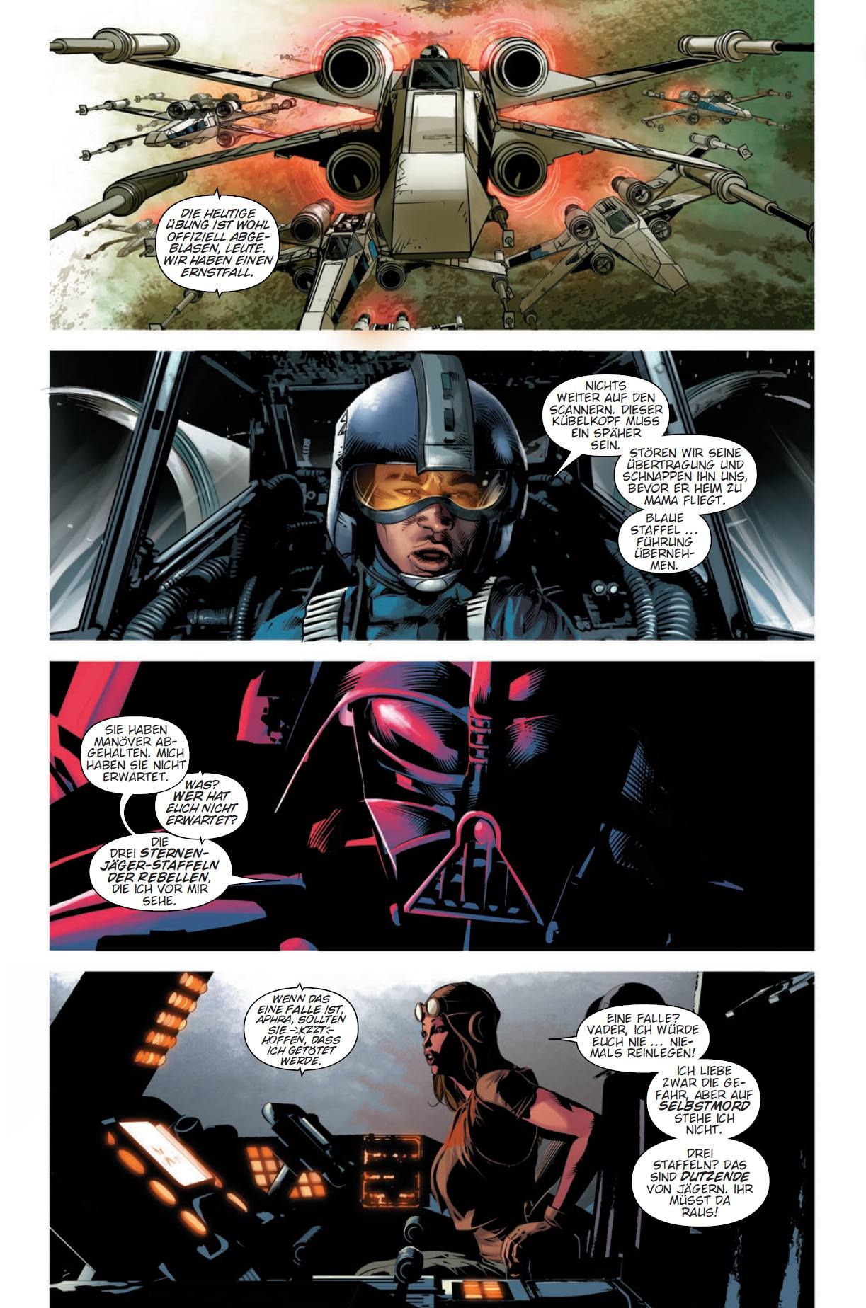 Star Wars: Darth Vader DLX Bd.2 Jagdstart, Droidenflug, Truppenflug, Starfighter, Comic-Szene