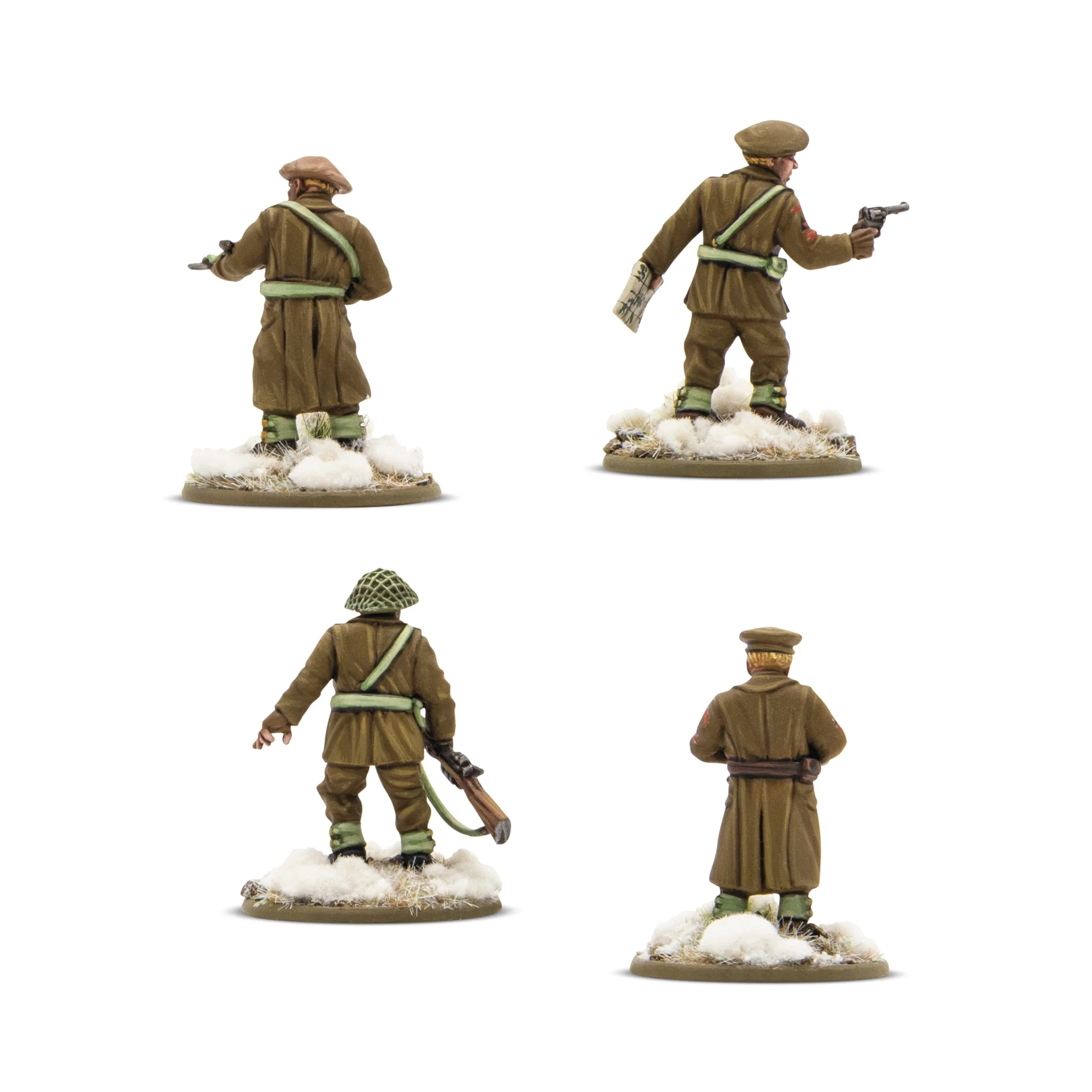 Bolt Action: British & Canadian - Infantry (winter) platoon commanders Bolt Action: British & Canadian - Infantry (winter) platoon commanders