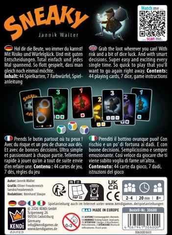 Sneaky Kartenspiel, Deck, Karten, Brettspiel, Multicolor