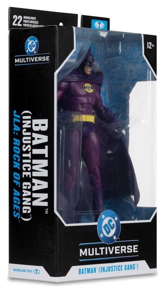 Batman-Figur, DC Multiverse, Actionfigur, lila Anzug, Umhang