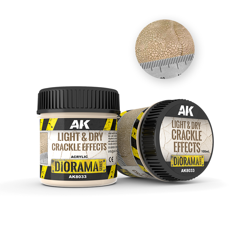 AK: LIGHT & DRY CRACKLE EFFECTS - 100ml (Acrylic) 