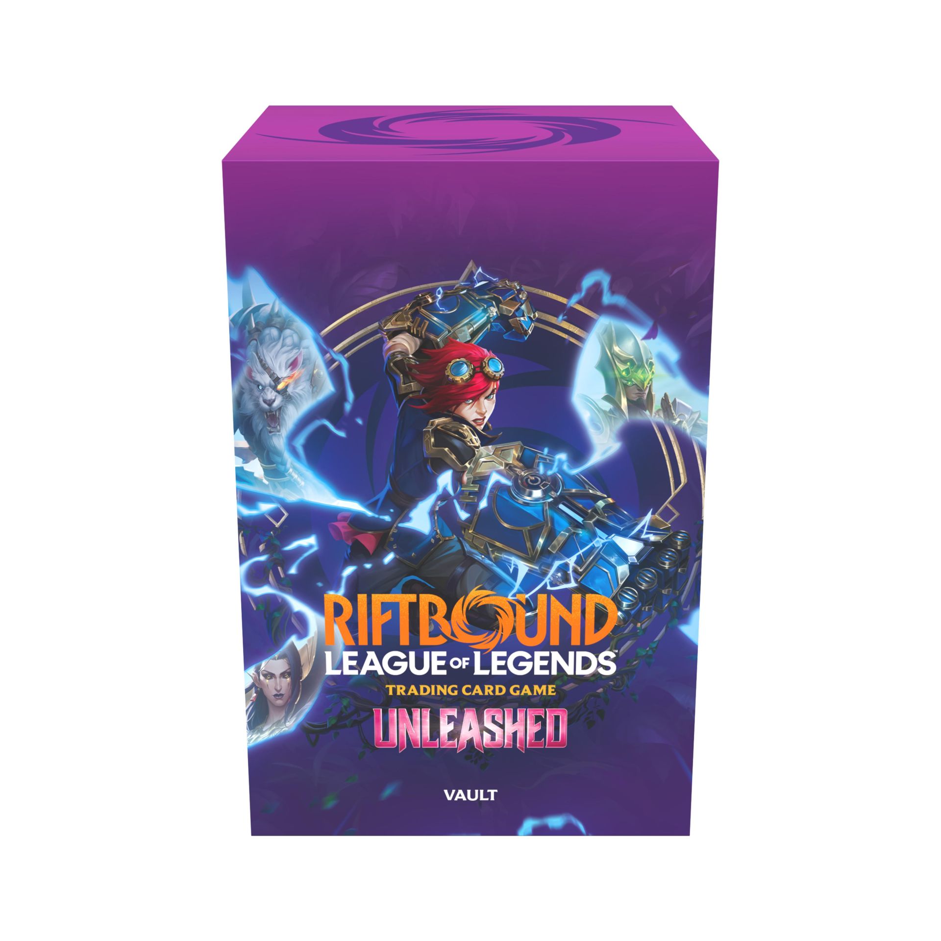Riftbound TCG: Unleashed Vault (RB03) Trading Card Game, Deck Box, League of Legends, Unleashed, Vault