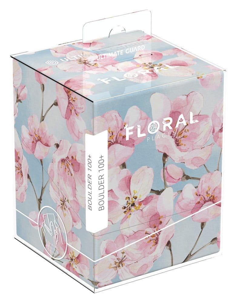 Ultimate Guard: Deckbox Boulder 100+ Floral Places - Cherry Blossom Blumenmuster, Flores, Glasbox, Boudoir?, Vase?