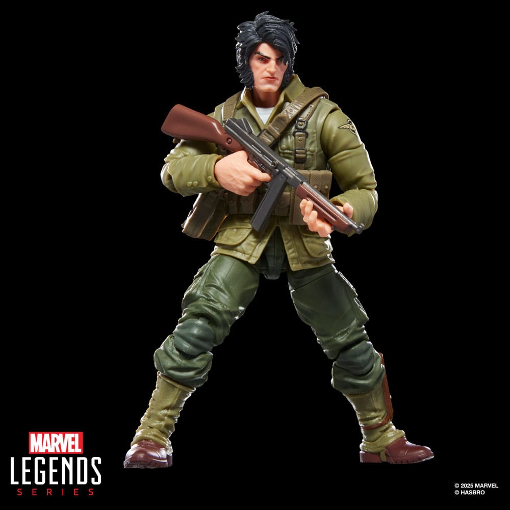 Marvel Legends AF: Wolverine - WWII Logan (BaF: Executioner) 15cm Pistole, Militärische Uniform, Erwachsener, Mann, Person
